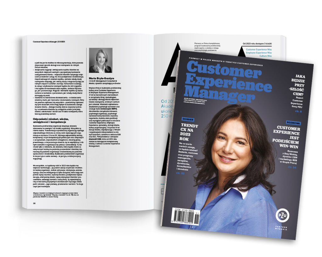 zdjęcie okładki magazynu CEM Trendy CX na 2023 rok
